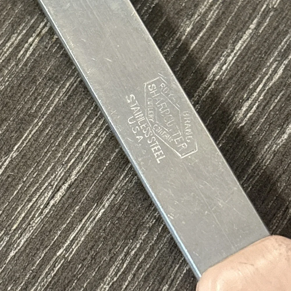 Black Handle Stainless Angled Spatula USA MCM Vtg Sharpcutter by‎ Royal